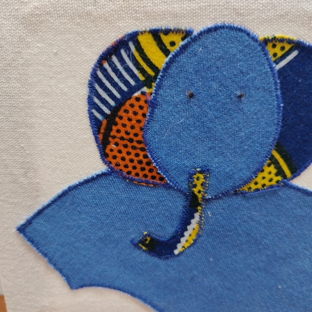 Handmade Fabric Over Canvas Animal Wall Art. Made in Nairobi, Kenya by Anna K - Picture 7 of 13